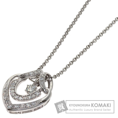 0.307ct Diamond Necklace Platinum PT900 PT850 13.71g　Ladies