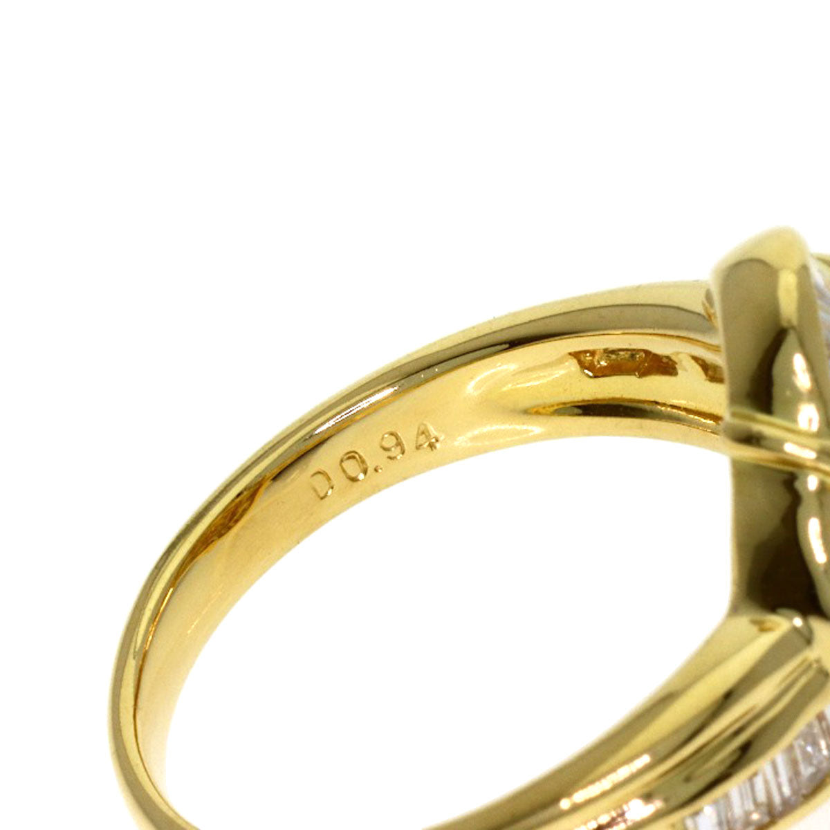 0.94ct Diamond Ring K18 Yellow Gold 7.09g　Ladies