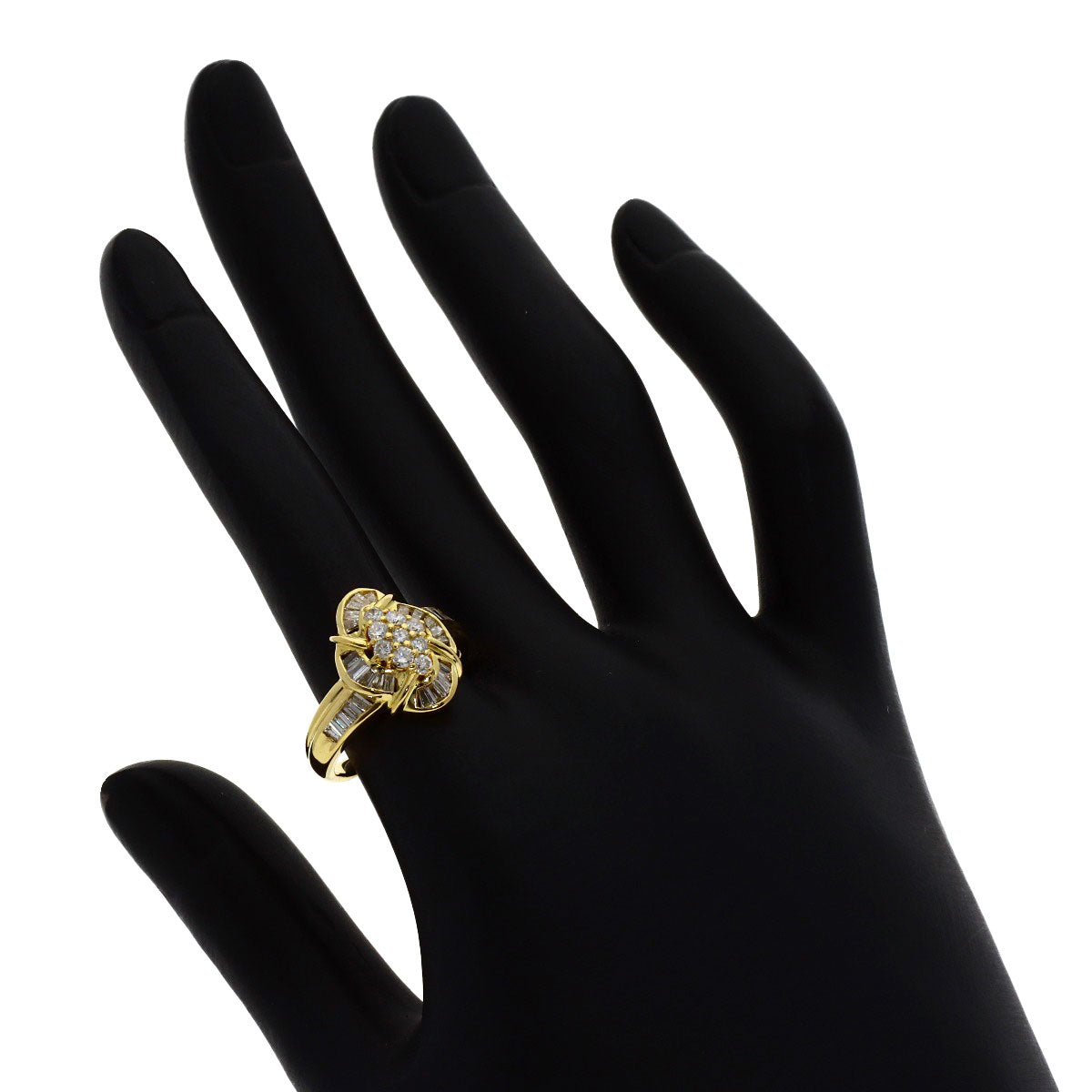 0.94ct Diamond Ring K18 Yellow Gold 7.09g　Ladies