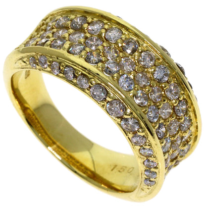 1.5ct Diamond Ring K18 Yellow Gold 8.05g　Ladies