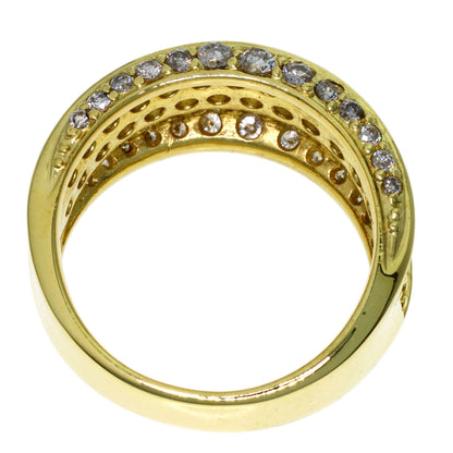 1.5ct Diamond Ring K18 Yellow Gold 8.05g　Ladies