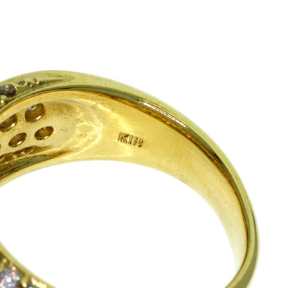 1.5ct Diamond Ring K18 Yellow Gold 8.05g　Ladies