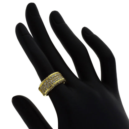 1.5ct Diamond Ring K18 Yellow Gold 8.05g　Ladies