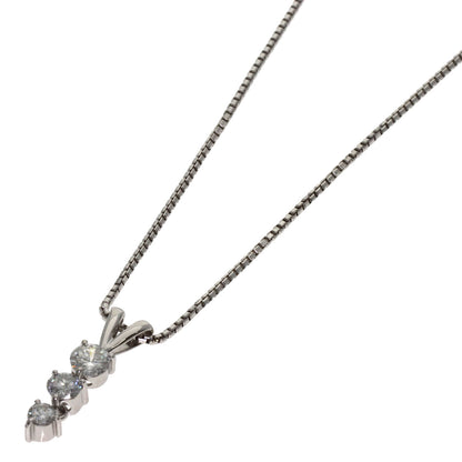 0.5ct Diamond Necklace Platinum PT850 PT 5.46g　Ladies