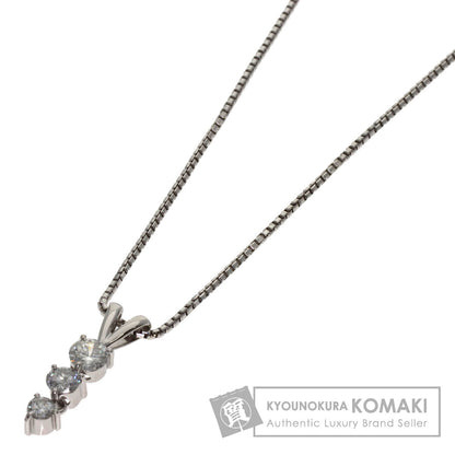 0.5ct Diamond Necklace Platinum PT850 PT 5.46g　Ladies