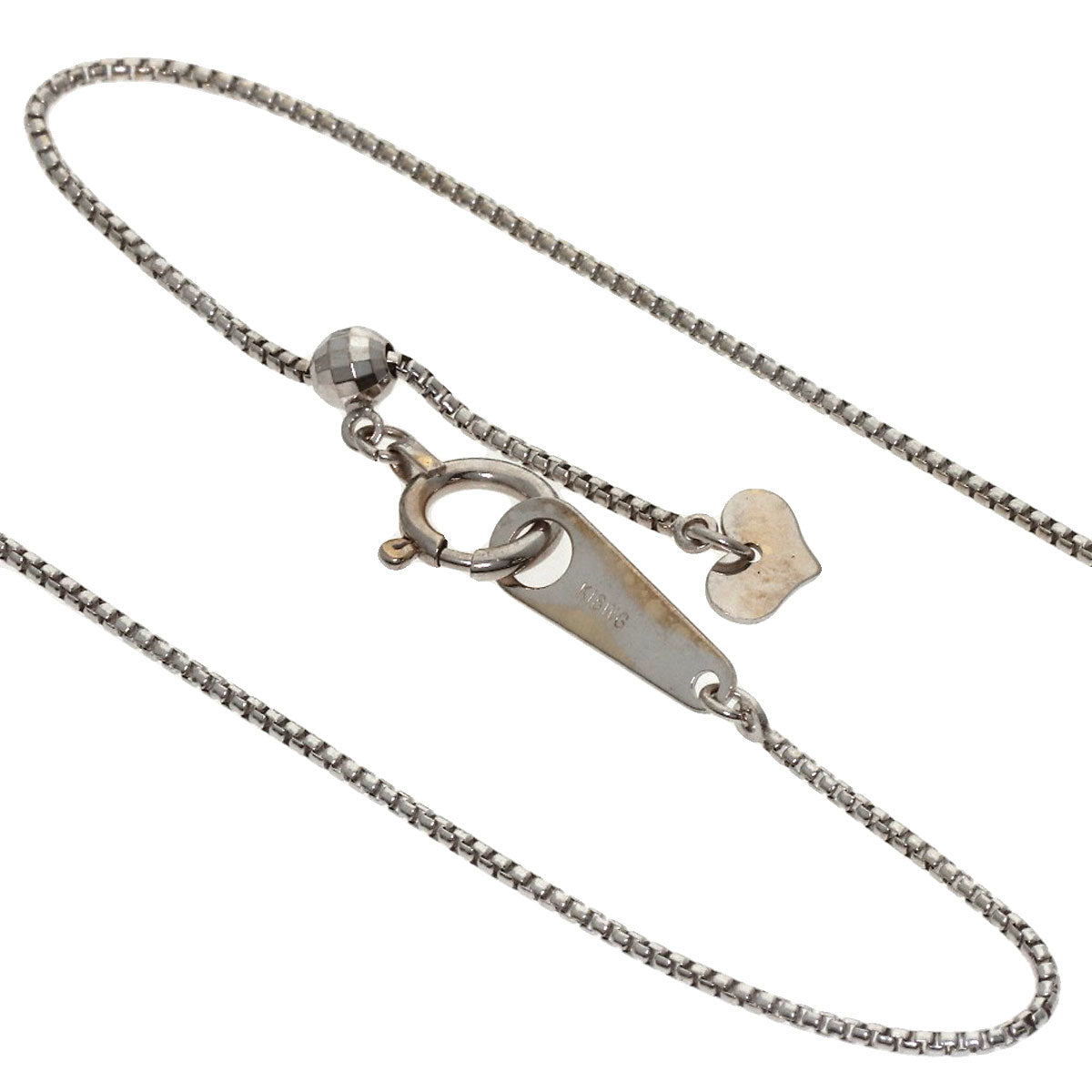 1ct Diamond Necklace K18 White Gold 7g　Ladies