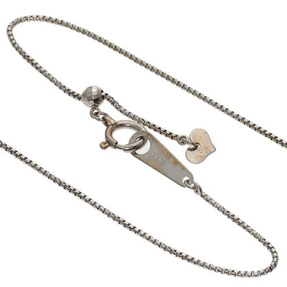 1ct Diamond Necklace K18 White Gold 7g　Ladies