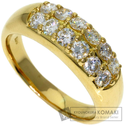1ct Diamond Ring K18 Yellow Gold 6.3g　Ladies