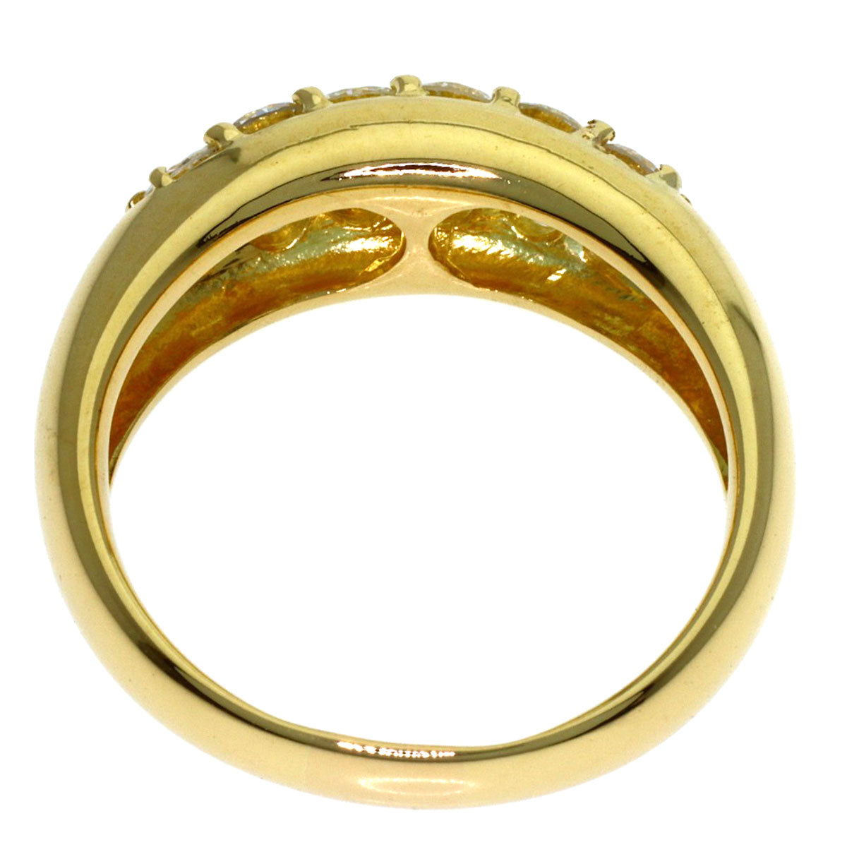 1ct Diamond Ring K18 Yellow Gold 6.3g　Ladies