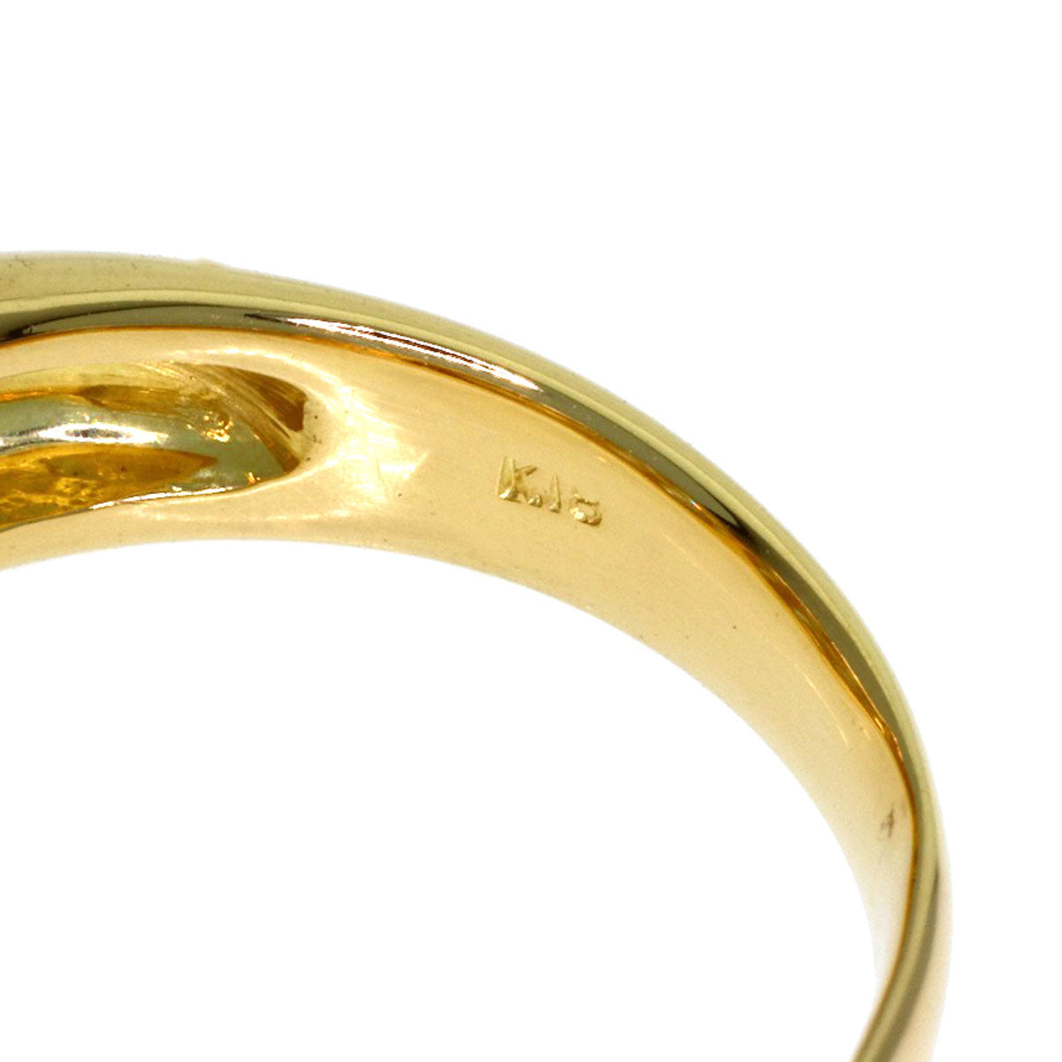 1ct Diamond Ring K18 Yellow Gold 6.3g　Ladies