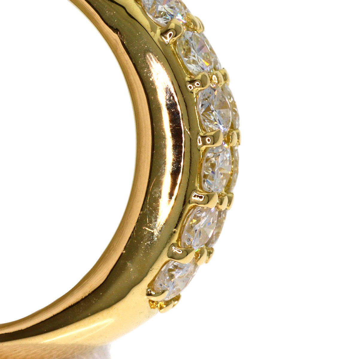 1ct Diamond Ring K18 Yellow Gold 6.3g　Ladies