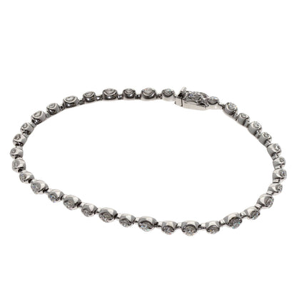 1.51ct Diamond Bracelet K18 White Gold 8.8g　Ladies