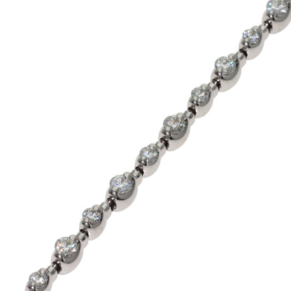 1.51ct Diamond Bracelet K18 White Gold 8.8g　Ladies