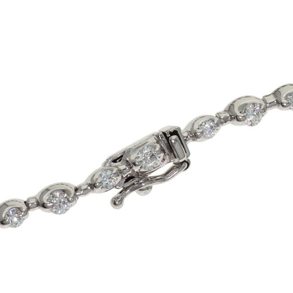1.51ct Diamond Bracelet K18 White Gold 8.8g　Ladies