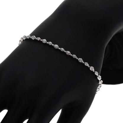 1.51ct Diamond Bracelet K18 White Gold 8.8g　Ladies