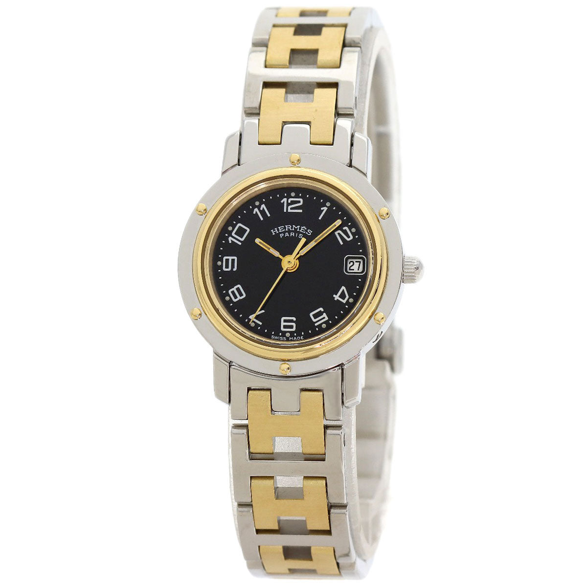 HERMES Clipper Watches CL4.220 Stainless Steel/SSxGP Ladies