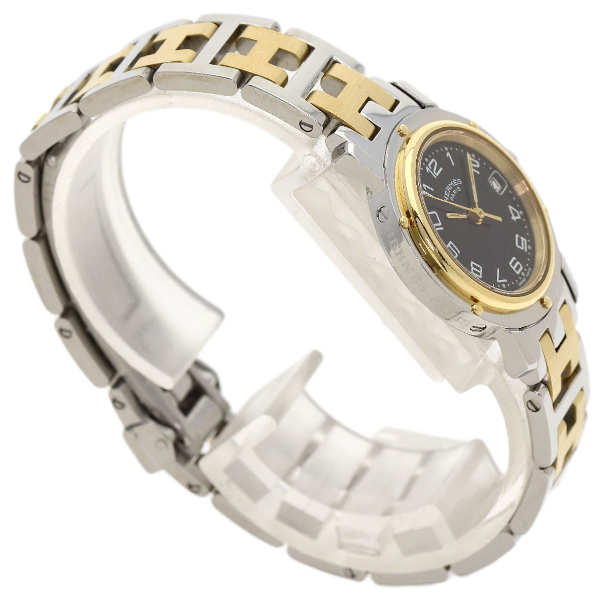 HERMES Clipper Watches CL4.220 Stainless Steel/SSxGP Ladies
