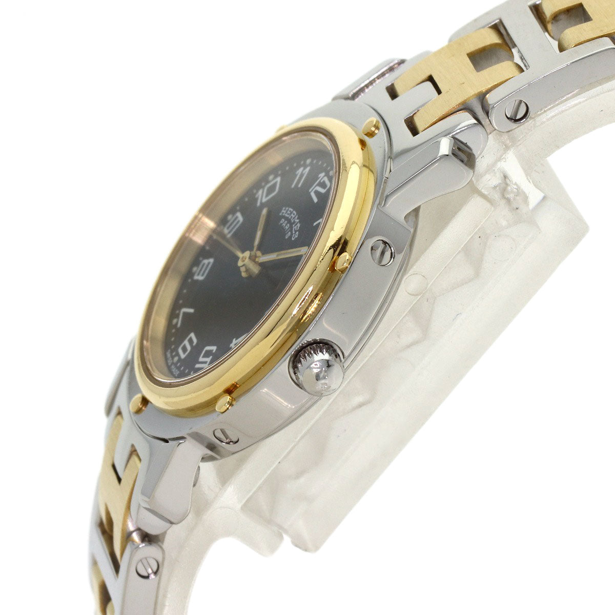 HERMES Clipper Watches CL4.220 Stainless Steel/SSxGP Ladies