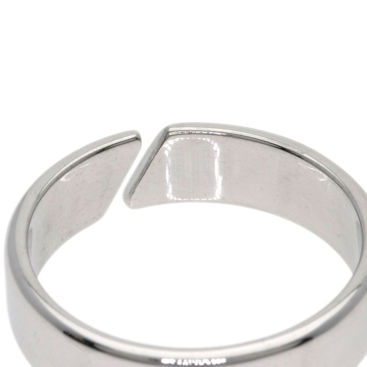 HERMES open Ring K18 White Gold Ladies [Used]