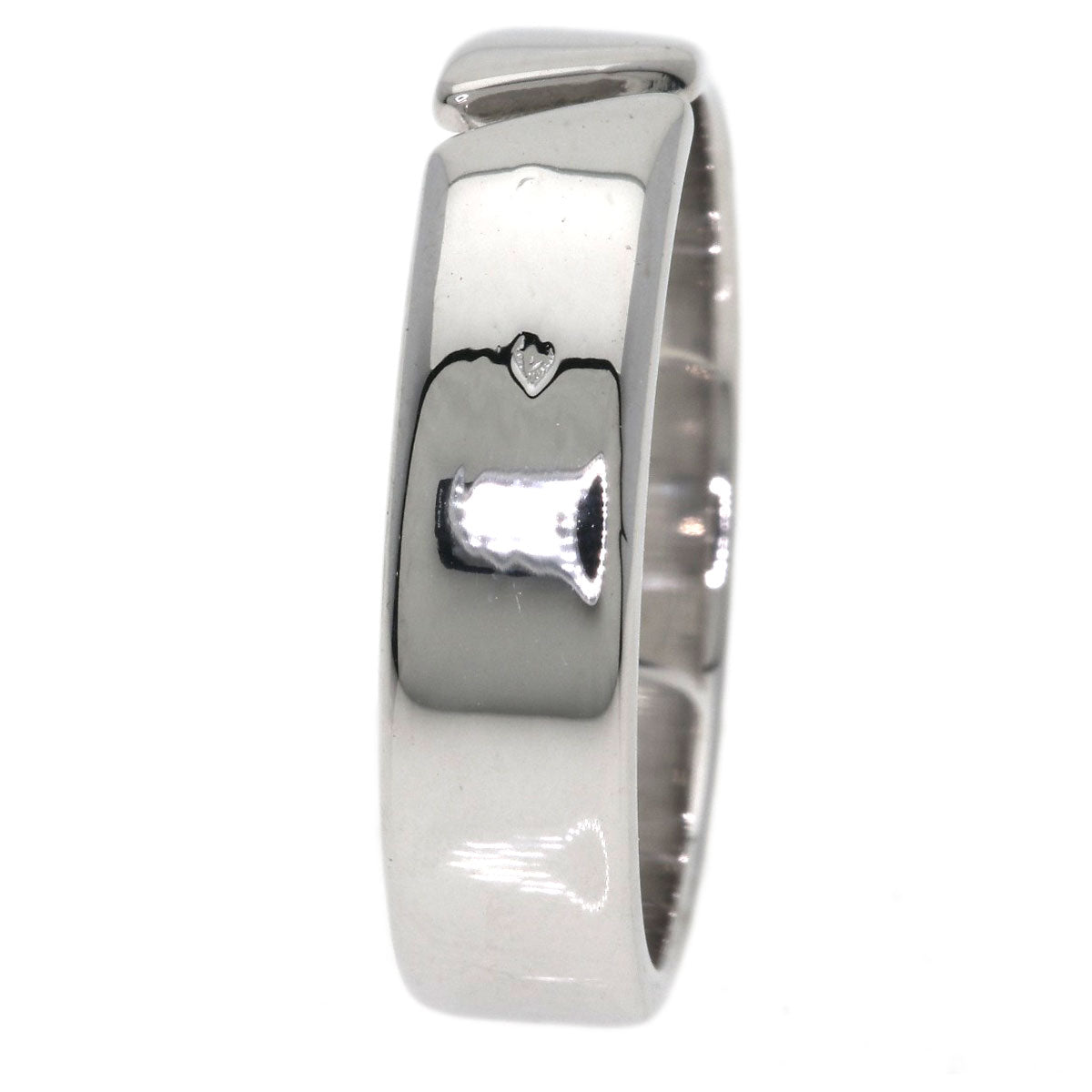 HERMES open Ring K18 White Gold Ladies [Used]