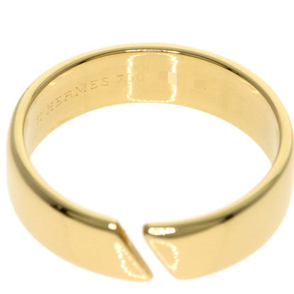 HERMES open Ring K18 Yellow Gold Ladies [Used]