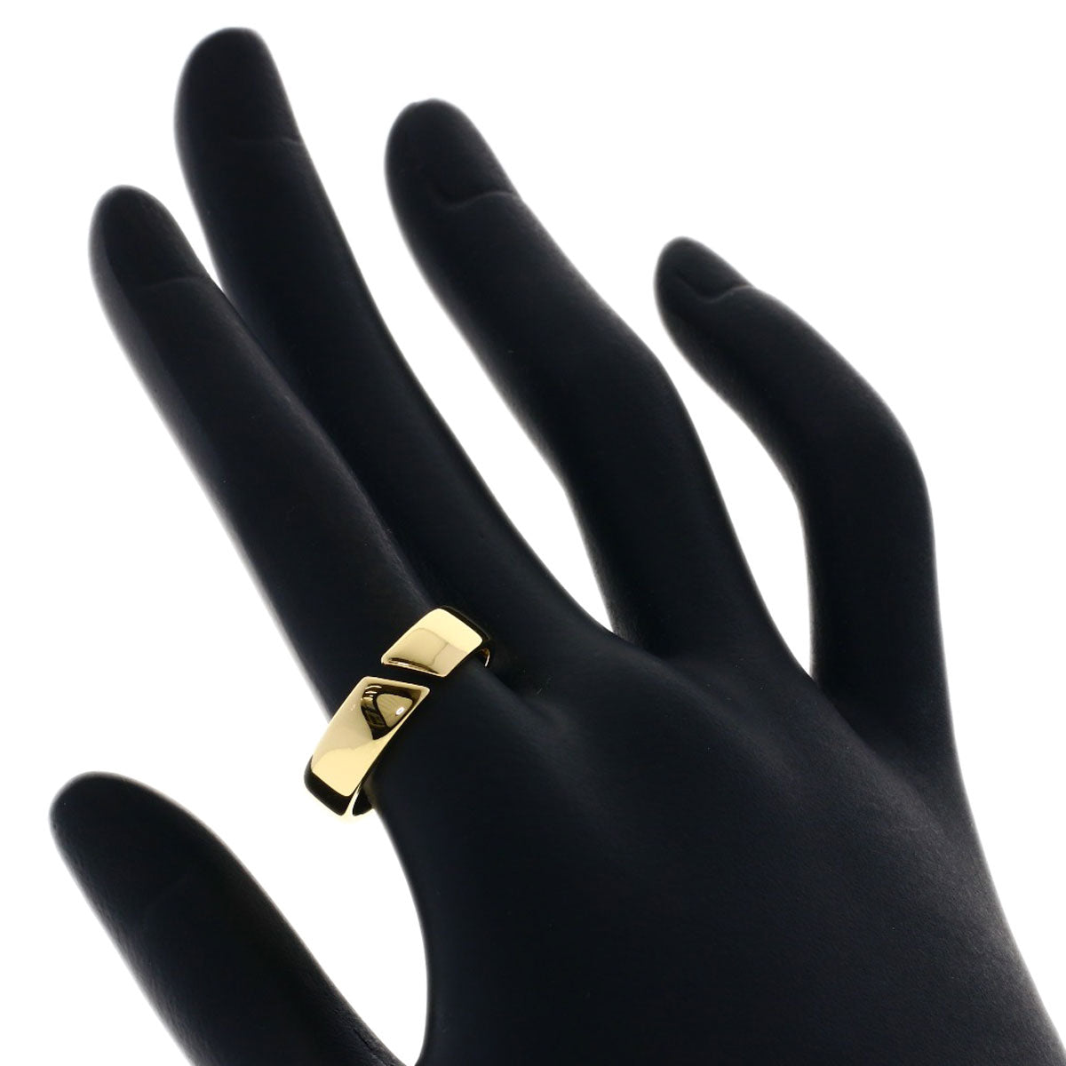 HERMES open Ring K18 Yellow Gold Ladies [Used]