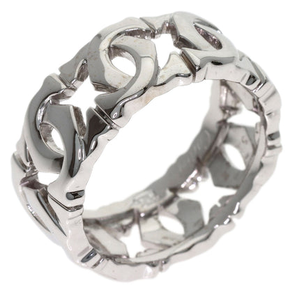 CARTIER Entrelaces #52 Ring K18 White Gold Ladies [Used]