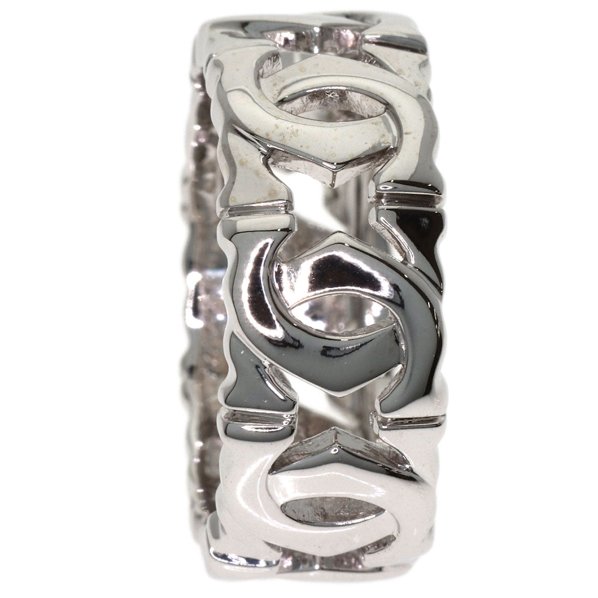CARTIER Entrelaces #52 Ring K18 White Gold Ladies [Used]