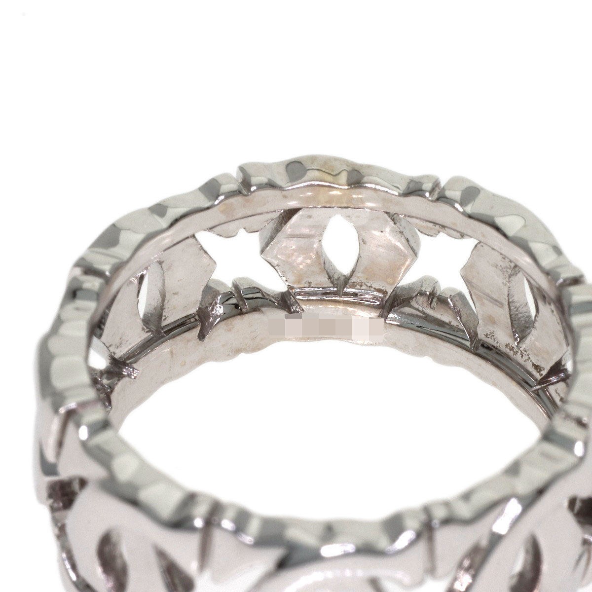 CARTIER Entrelaces #52 Ring K18 White Gold Ladies [Used]