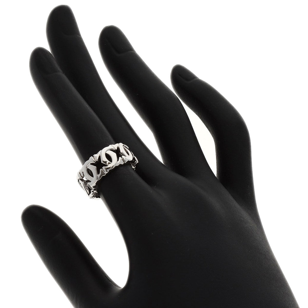 CARTIER Entrelaces #52 Ring K18 White Gold Ladies [Used]