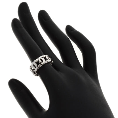 CARTIER Entrelaces #52 Ring K18 White Gold Ladies [Used]