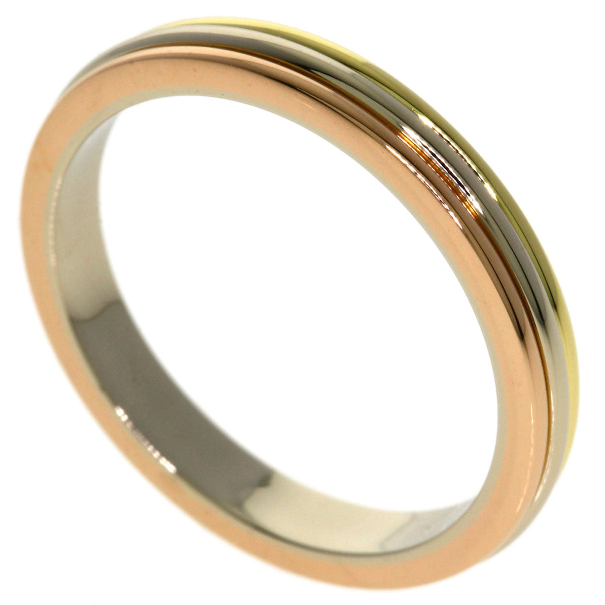 CARTIER Three colors # 54 Ring K18 Yellow Gold 18K Pink GoldLadies [Used]