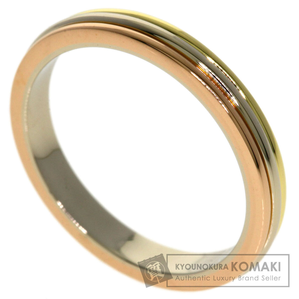 CARTIER Three colors # 54 Ring K18 Yellow Gold 18K Pink GoldLadies [Used]