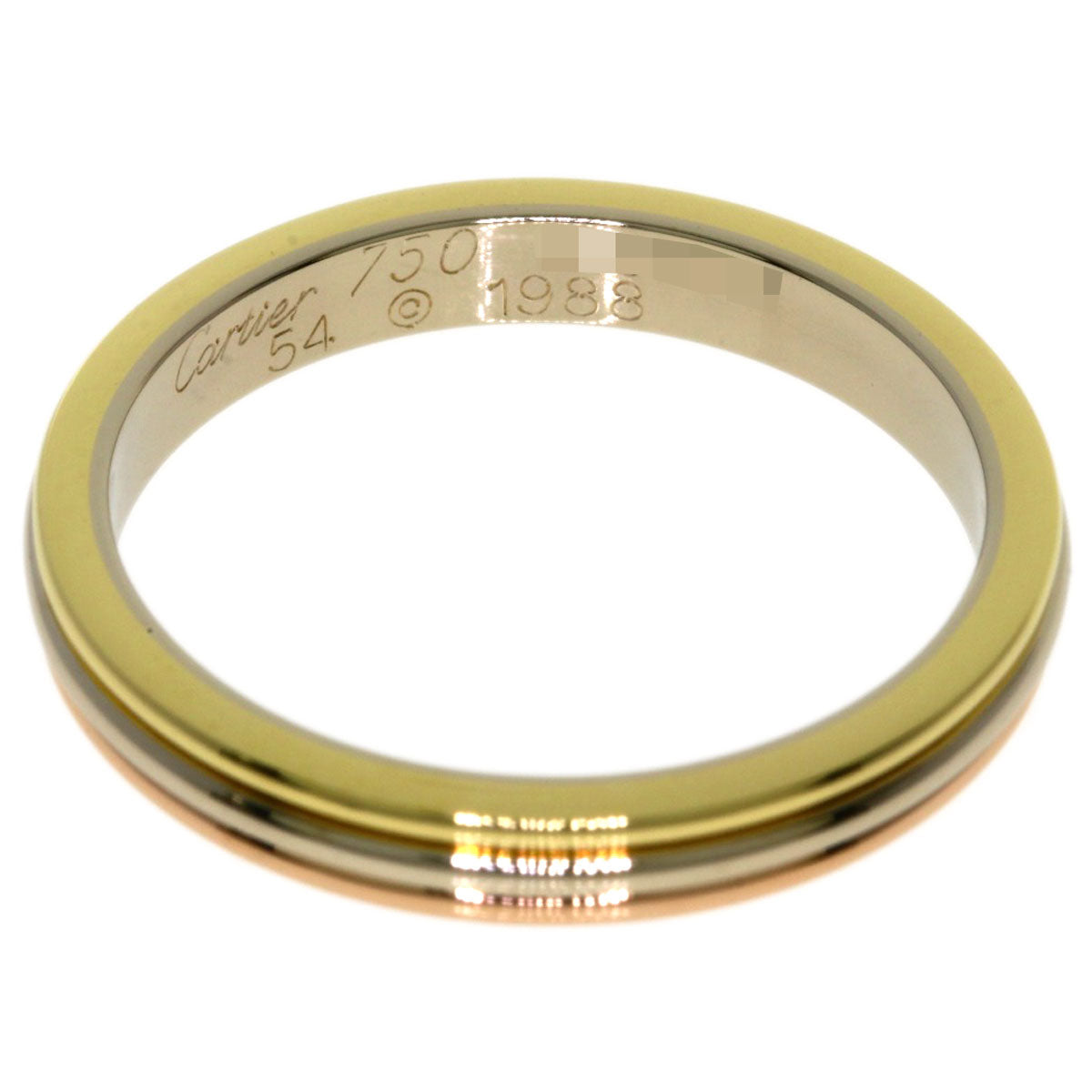 CARTIER Three colors # 54 Ring K18 Yellow Gold 18K Pink GoldLadies [Used]