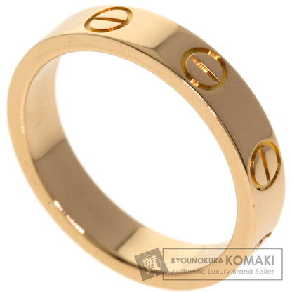 CARTIER Mini love ring # 47 Ring K18 Pink Gold Ladies [Used]