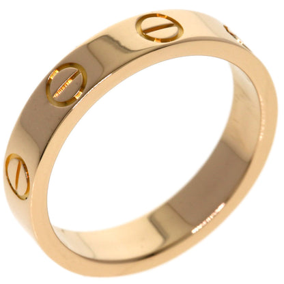 CARTIER Mini love ring # 47 Ring K18 Pink Gold Ladies [Used]