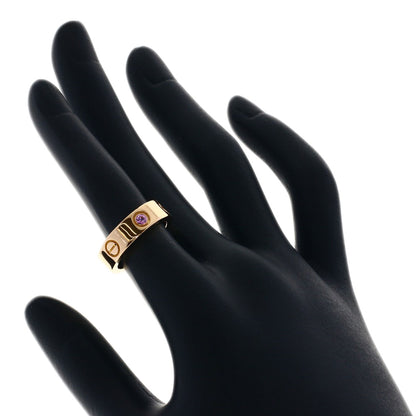 CARTIER Love Ring 1P Pink Sapphire #49 Ring K18 Pink Gold Ladies [Used]