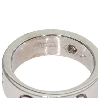 CARTIER love ring 3P Diamond #49 Ring K18 White Gold Ladies [Used]