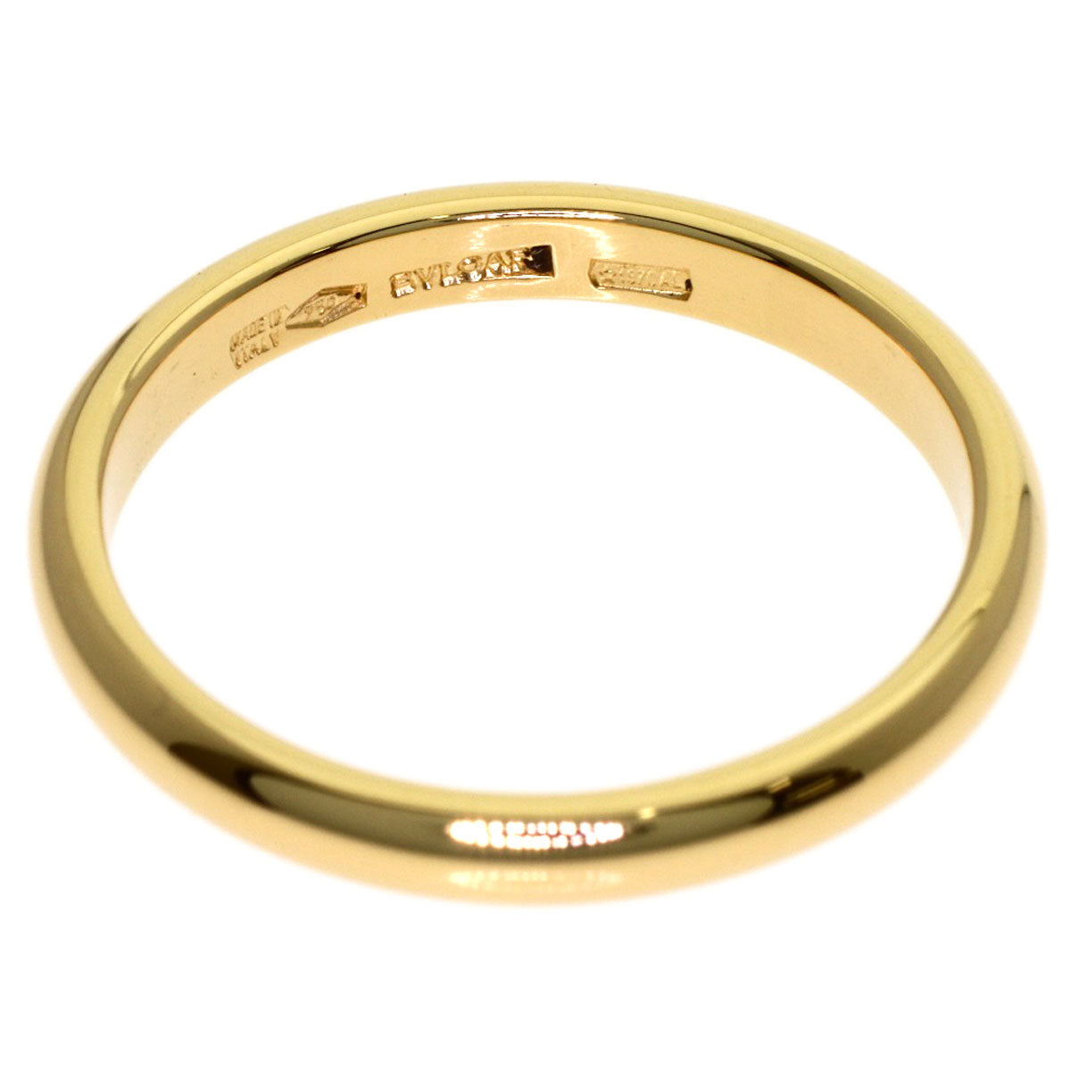 BVLGARI wedding Ring K18 Yellow Gold Ladies [Used]