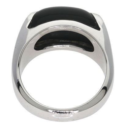 BVLGARI Tronchetto Onyx Ring K18 White Gold Ladies [Used]