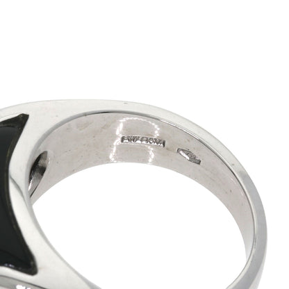 BVLGARI Tronchetto Onyx Ring K18 White Gold Ladies [Used]