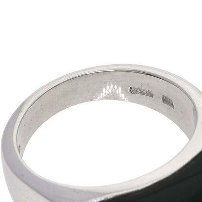 BVLGARI Tronchetto Onyx Ring K18 White Gold Ladies [Used]