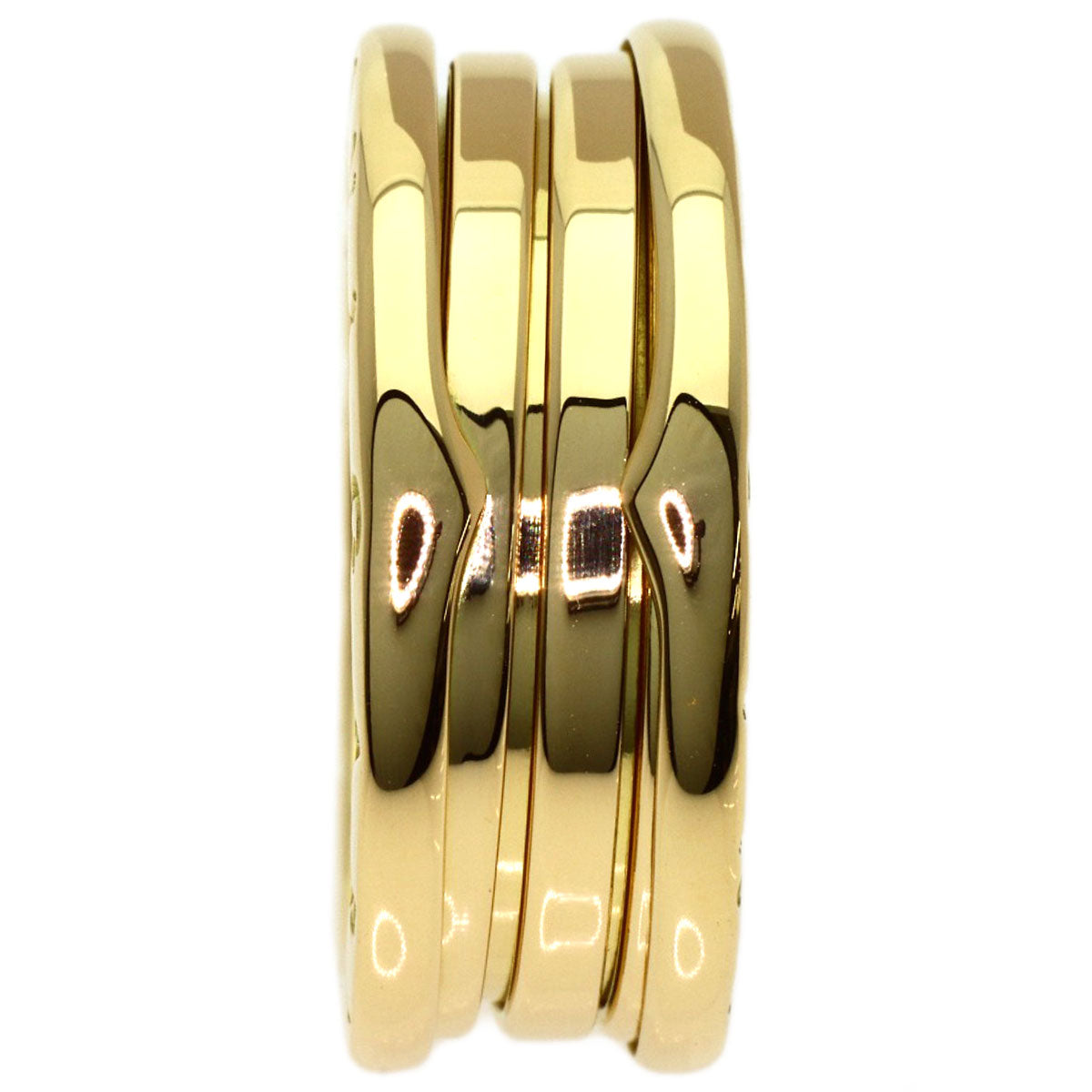 BVLGARI B.zero1 2 band #59 Ring K18 Yellow Gold Ladies [Used]