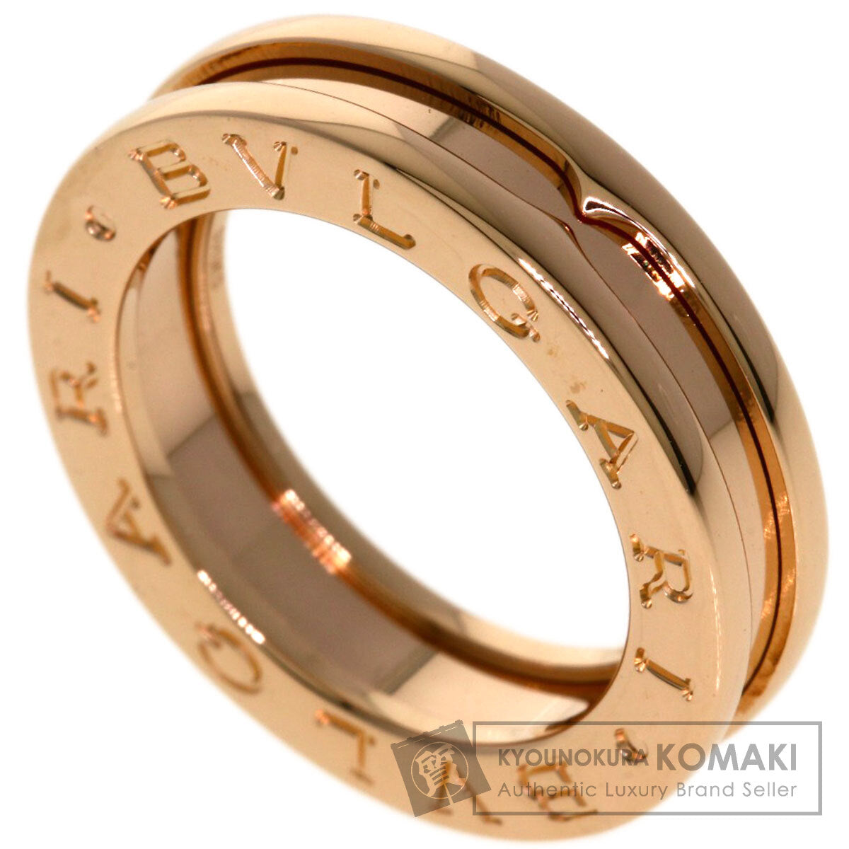 BVLGARI B.zero1 1 Band #47 Ring K18 Pink Gold Ladies [Used]