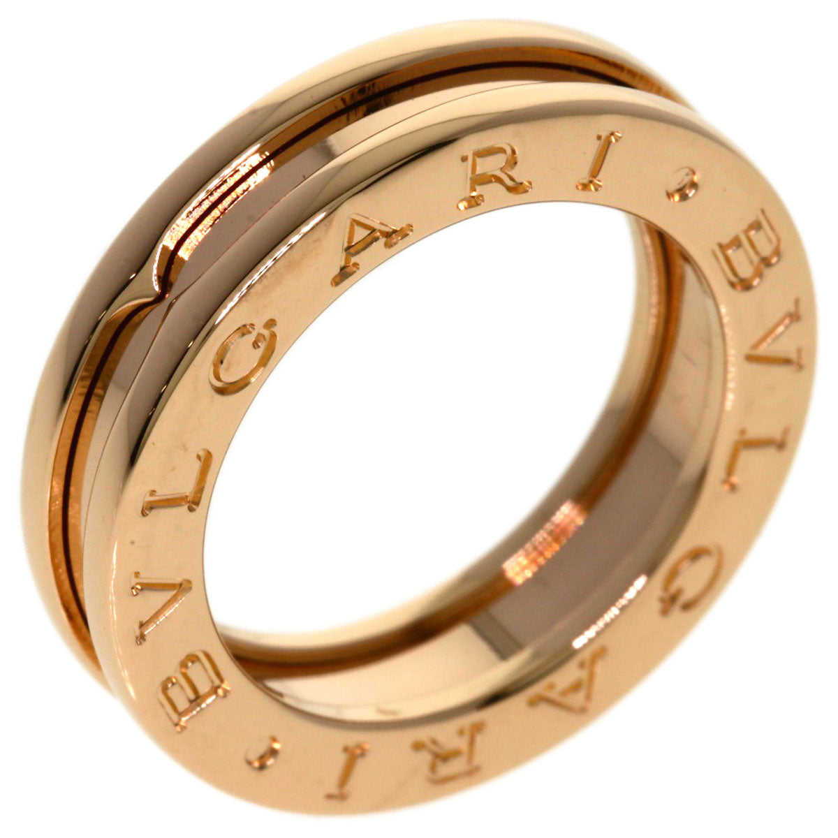 BVLGARI B.zero1 1 Band #47 Ring K18 Pink Gold Ladies [Used]