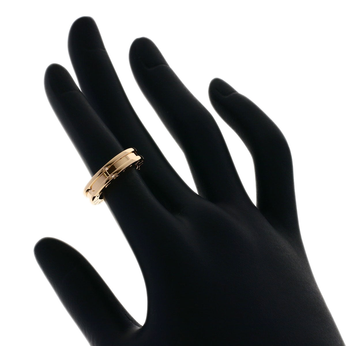 BVLGARI B.zero1 1 Band #47 Ring K18 Pink Gold Ladies [Used]