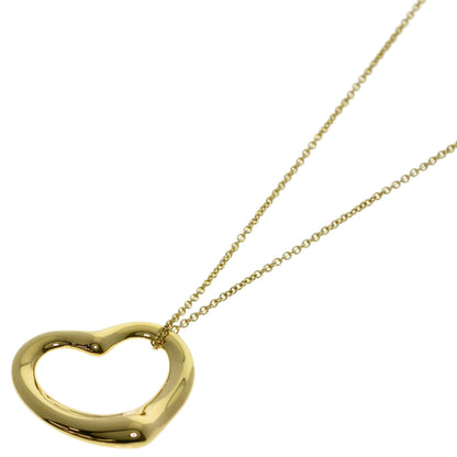 TIFFANY&Co. Open heart Necklace K18 Yellow Gold Ladies [Used]