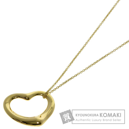 TIFFANY&Co. Open heart Necklace K18 Yellow Gold Ladies [Used]