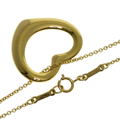 TIFFANY&Co. Open heart Necklace K18 Yellow Gold Ladies [Used]