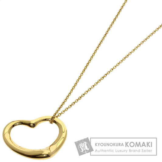 TIFFANY&Co. Open heart Necklace K18 Yellow Gold Ladies [Used]